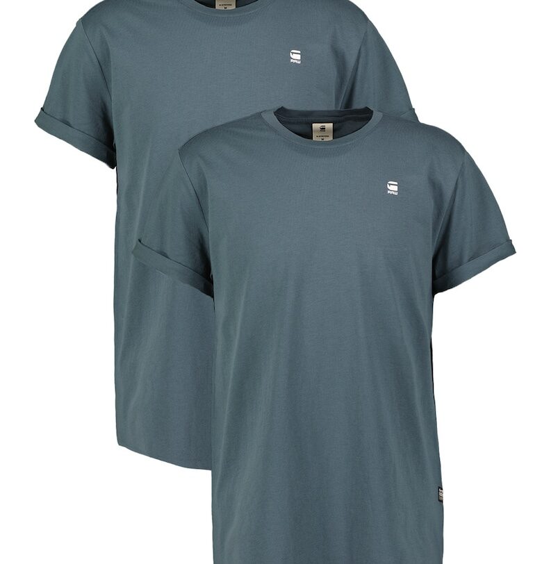 Тениска Lash от органичен памук - 2 броя - Въглен сиво G-STAR