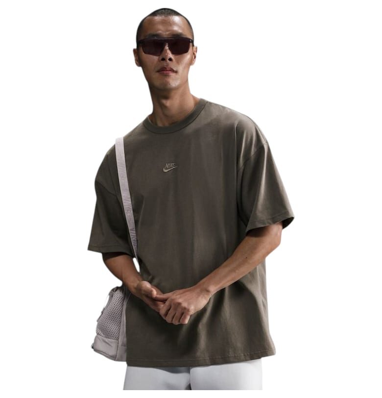 Тениска  Oversize Premium Essentials FA24 45301 - Кафяв Nike
