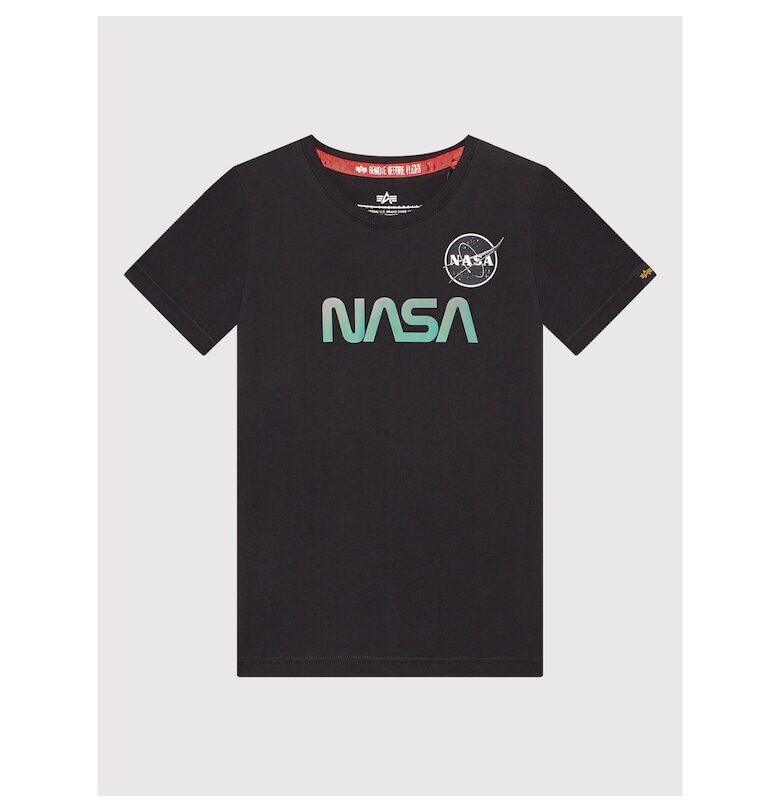 Тениска за момче -  301544845 - Памук - Черен ALPHA INDUSTRIES