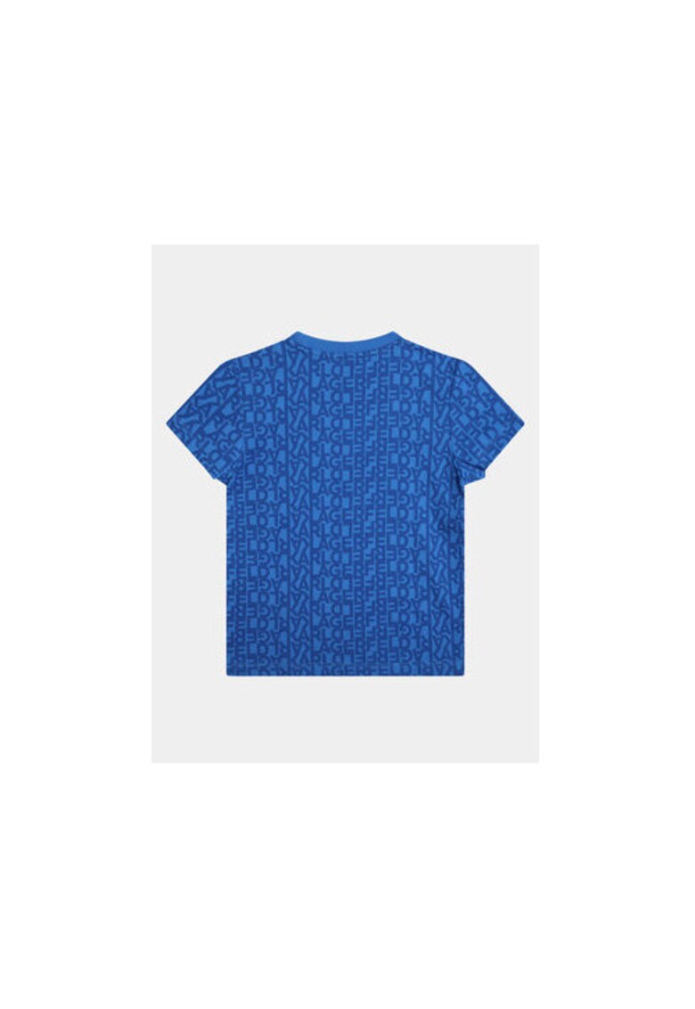Тениска за момче - 303643393 - Памук - Син - Син KARL LAGERFELD KIDS