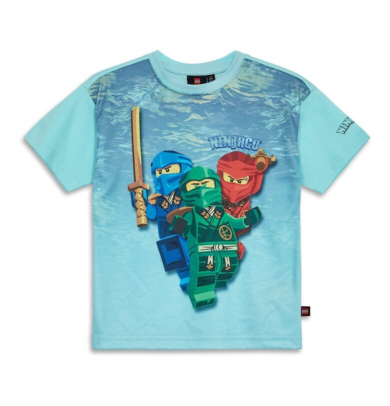Тениска  за момчета - 12011456 - Органичен памук - Синя - Син LEGO