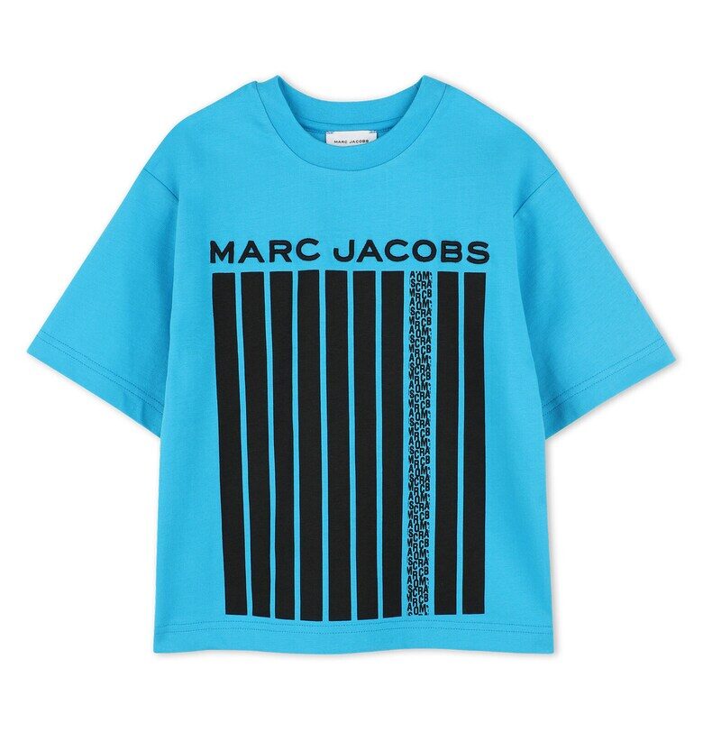 Тениска  за момчета - W60451 - Памук - Тюркоаз - Тюркоаз Marc Jacobs
