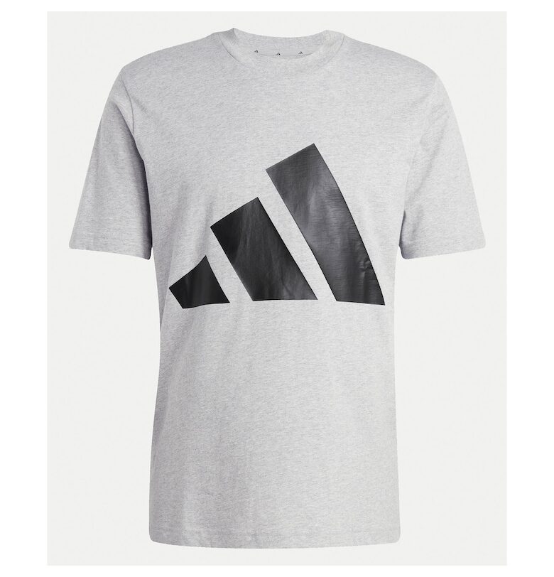 Тениска от памук с лого принт и кръгло деколте adidas