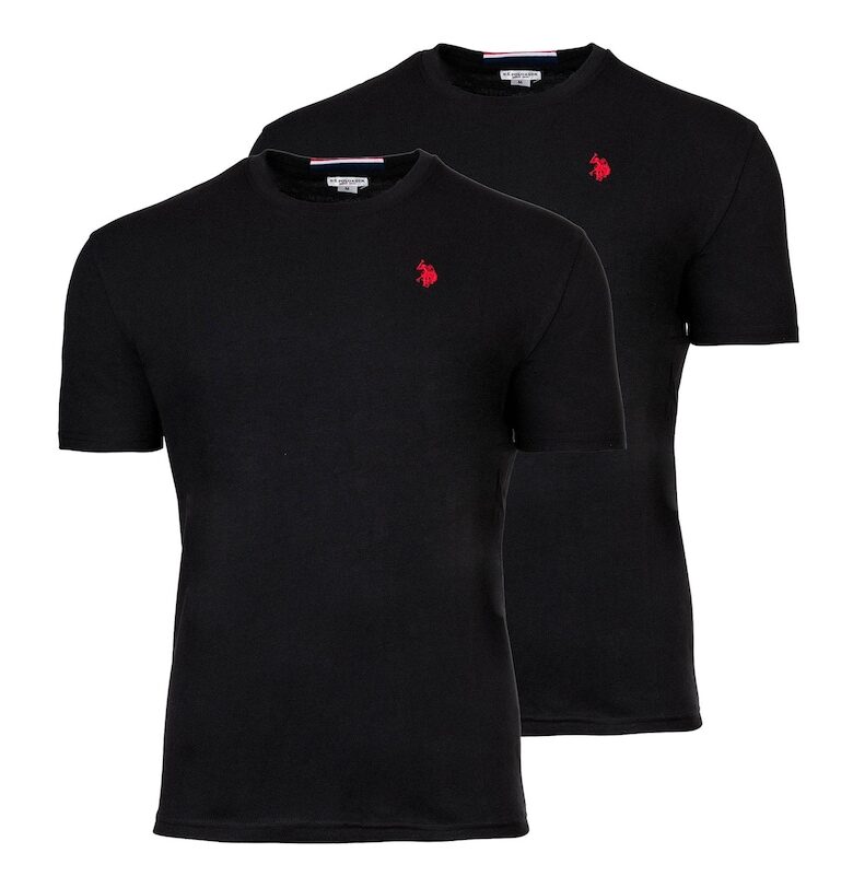 Тениска с бродирано лого - 2 чифта - Черен US Polo Assn