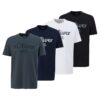 Тениска с лого - 4 броя - Бял/Черен/Tъмносив sOliver