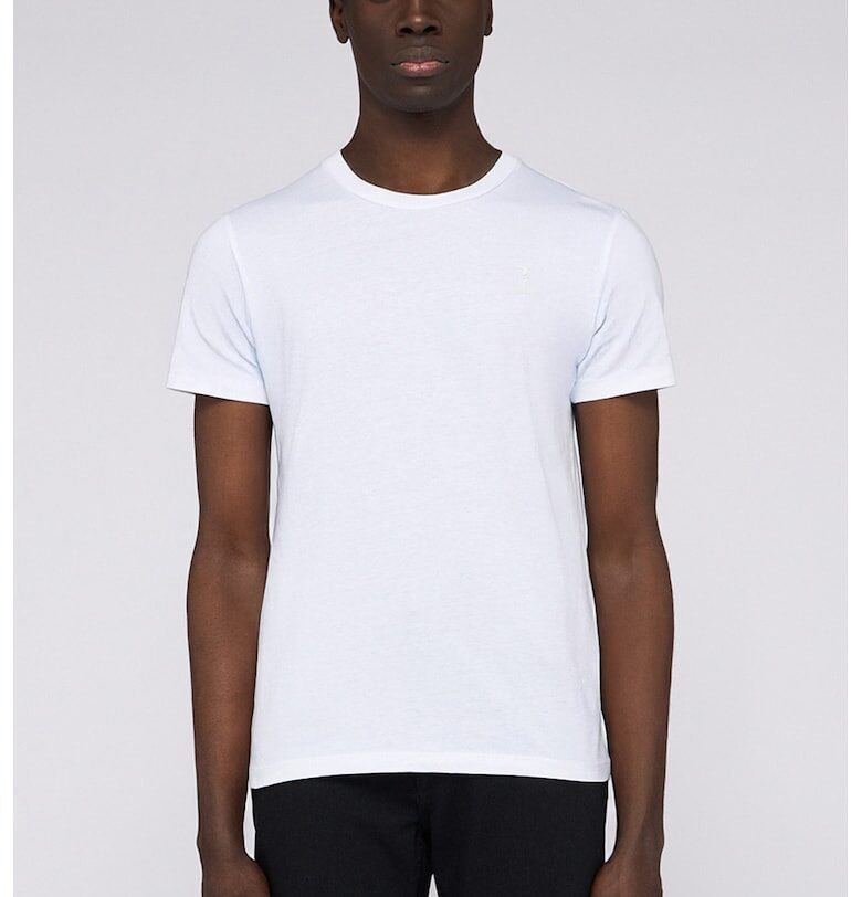 Тениска с овално деколте - Бял Trussardi