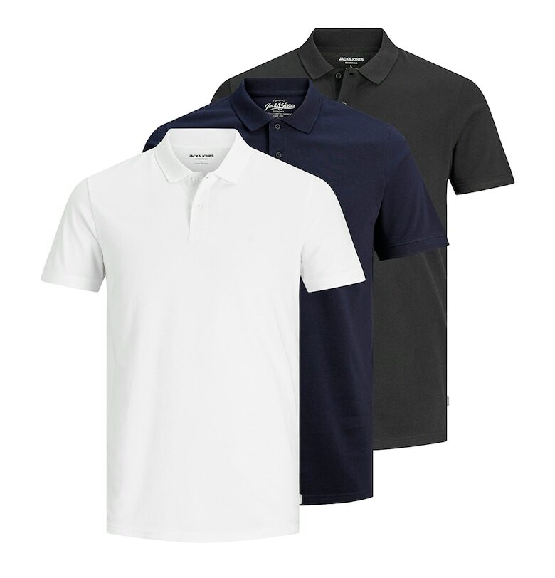 Тениска с яка - 3 броя Jack  Jones