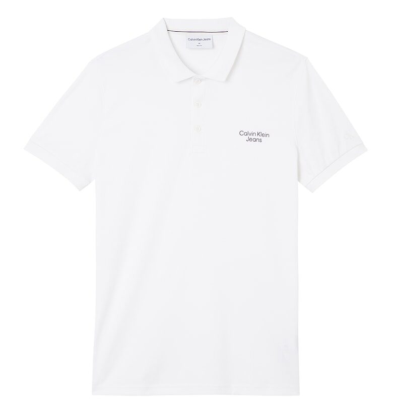 Тениска с яка и лого CALVIN KLEIN JEANS