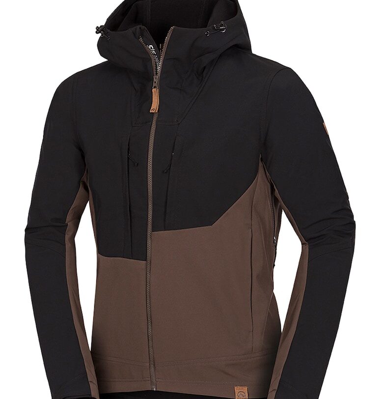 Трекинг яке August Adventure Softshell - Черен/Кафяв NORTHFINDER