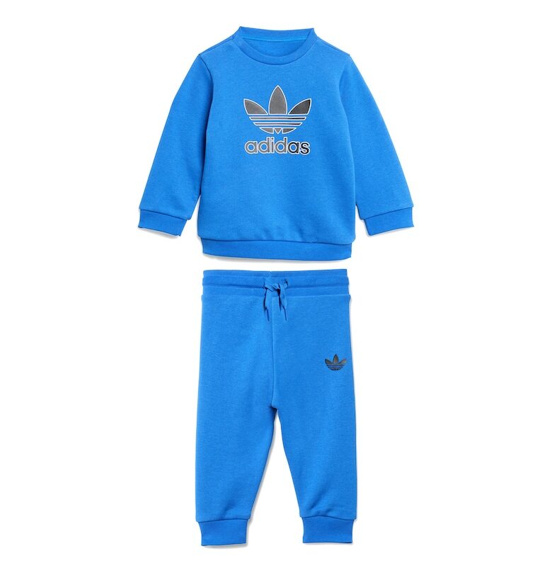 Суичър с щампа на лого и дълъг ръкав adidas