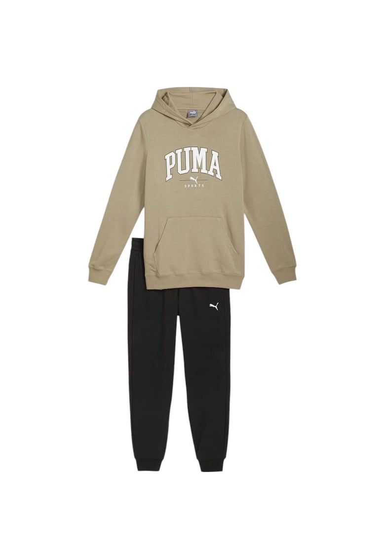 Тренировъчен суитшърт Squad Hood 42594 - Черен/Каки Puma