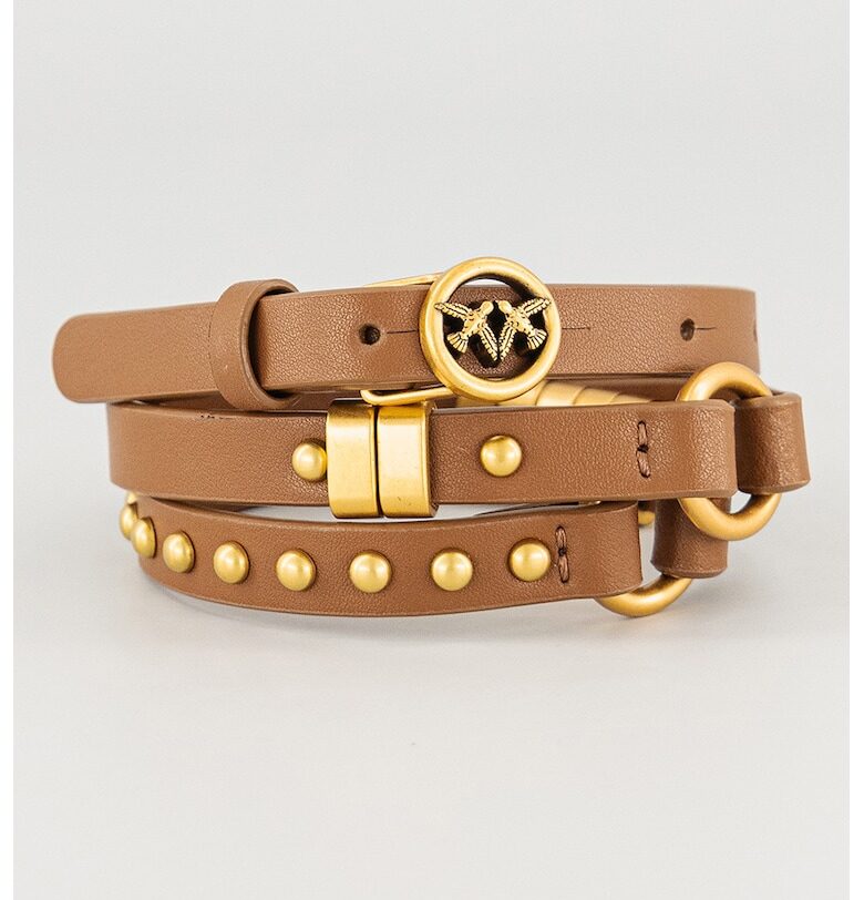 Тънък кожен колан Pinko