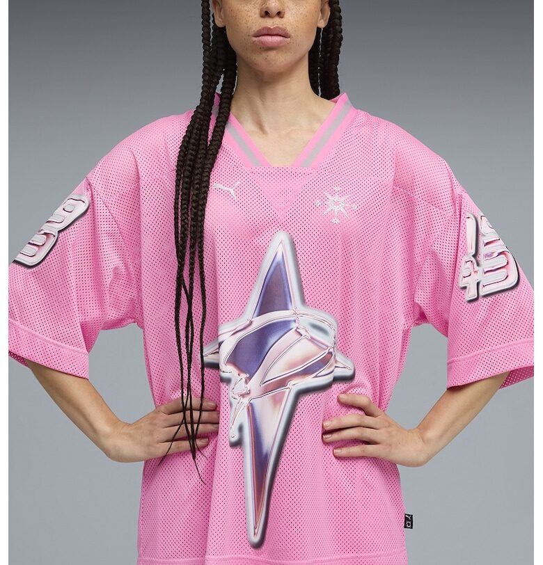 Уголемена баскетболна тениска Shooting Stars - Фуксия Puma