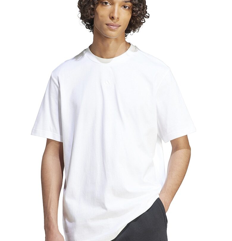 Уголемена тениска с лого на гърба adidas Sportswear