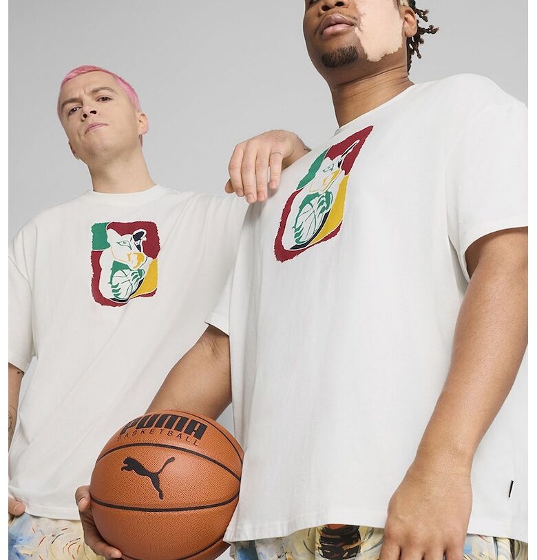 Уголемена тениска с принт Puma