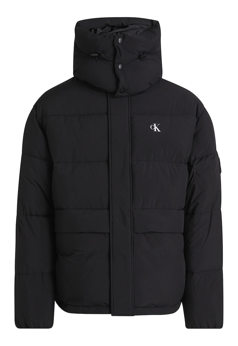 Уголемено капитонирано зимно яке - Черен CALVIN KLEIN JEANS