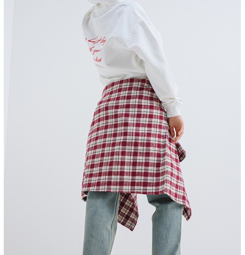 Уголемено худи с надписи - Червен/Мръснобял Pegador