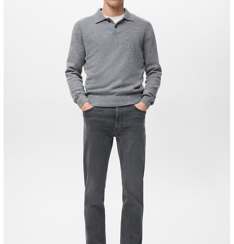 Ултрамеки слим дънки - Tъмносив Mango