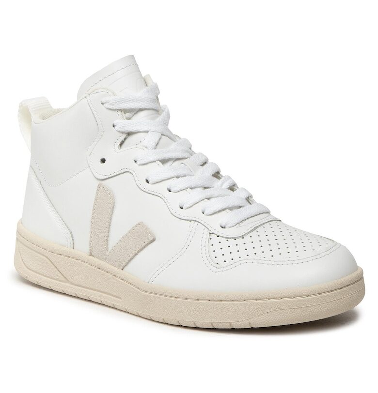 Унисекс кецове -  301484783 - естествена кожа - бял/бежов Veja