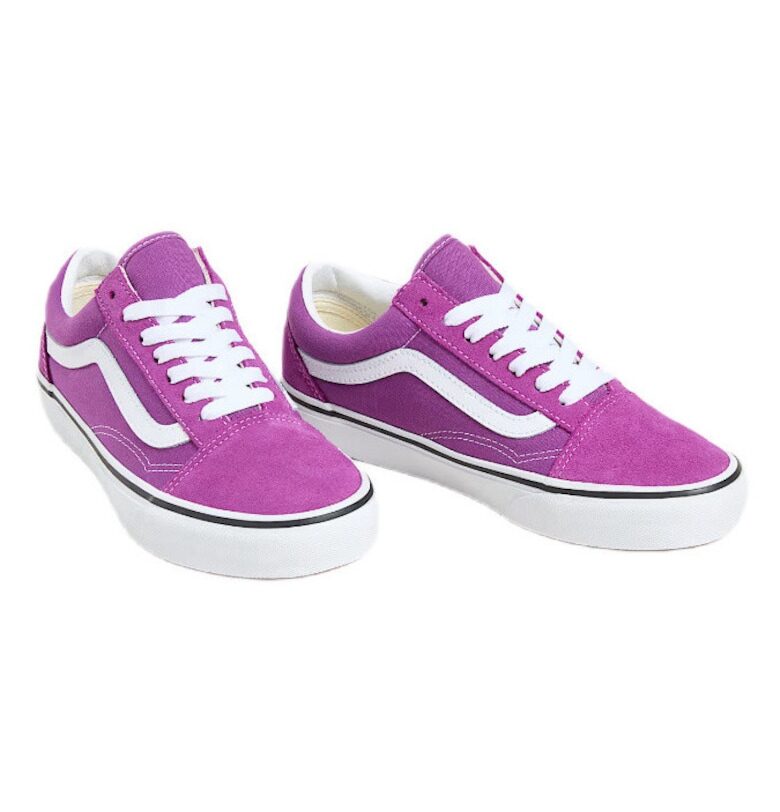 Унисекс обувки  Естествена кожа - Лилаво Vans