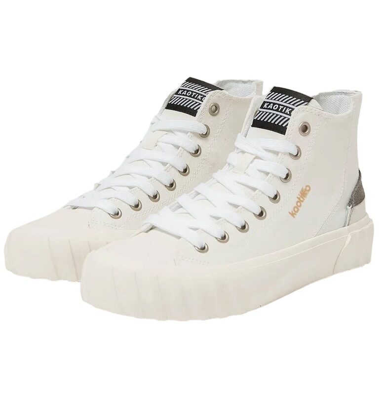 Унисекс обувки високи маратонки -  Текстил - Бяло KAOTIKO