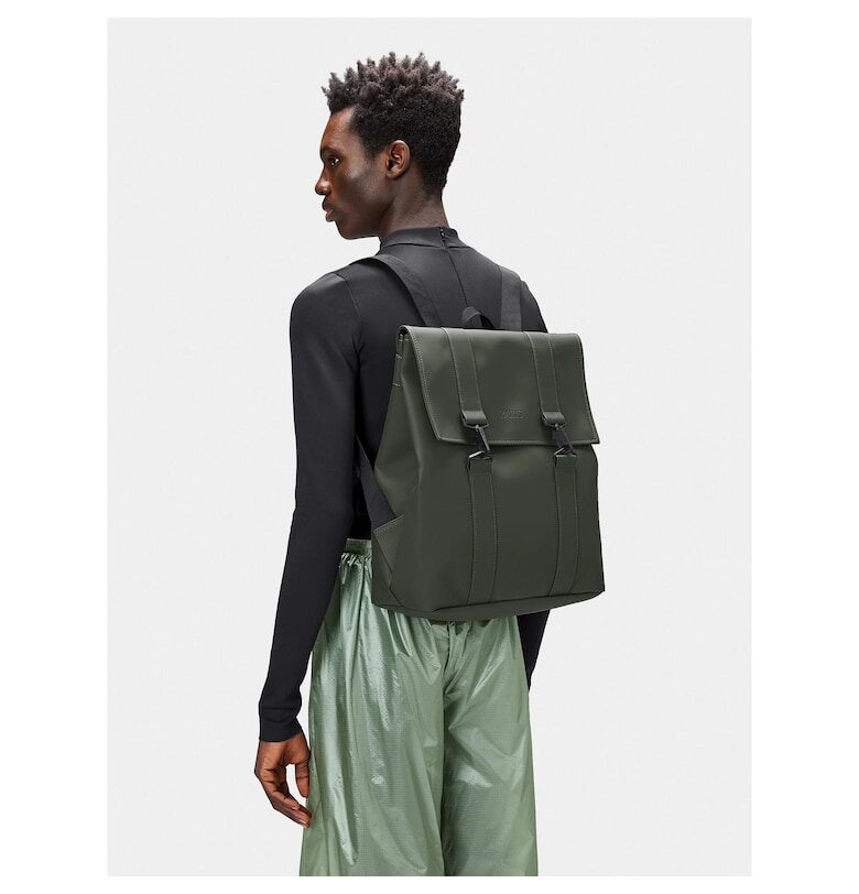 Унисекс раница  13300 - Текстил - 0 EU - Зелена Rains