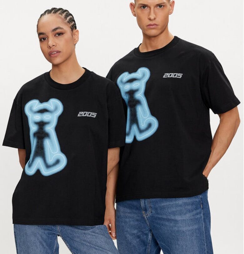 Унисекс тениска -  304271601 - Памук - Черен - Черен 2005