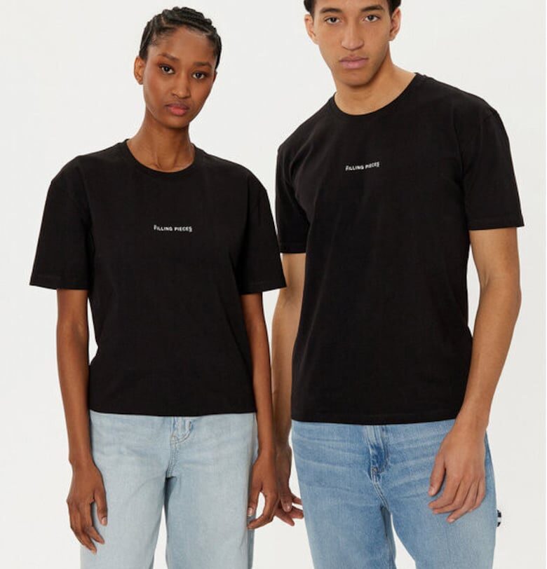 Унисекс тениска -  305038562 - Органичен памук - Черна - Черен FILLING PIECES