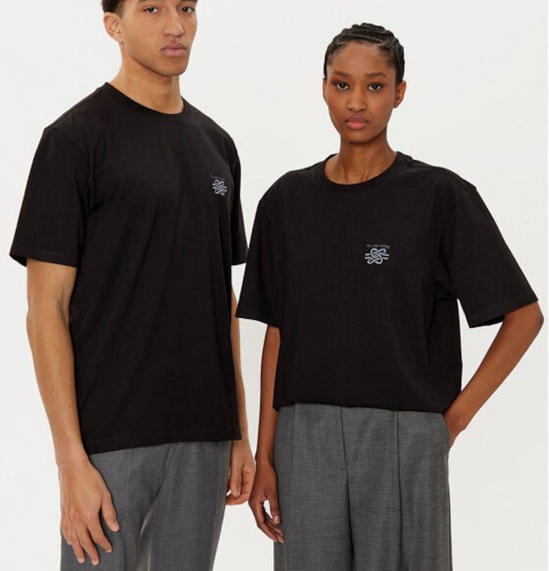 Унисекс тениска -  305038661 - Органичен памук - Черна - Черен FILLING PIECES