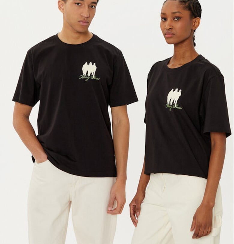 Унисекс тениска -  305038708 - Органичен памук - Черен - Черен FILLING PIECES