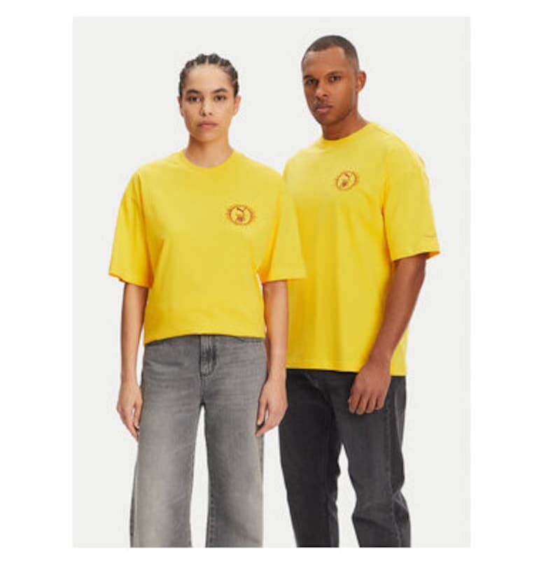 Унисекс тениска  630092 - памук/рециклиран памук - жълта - Жълт Puma