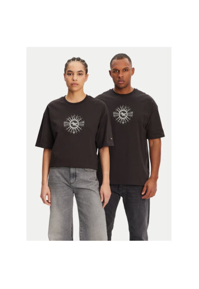 Унисекс тениска 630092 - памук/рециклиран памук - черна - Черен Puma