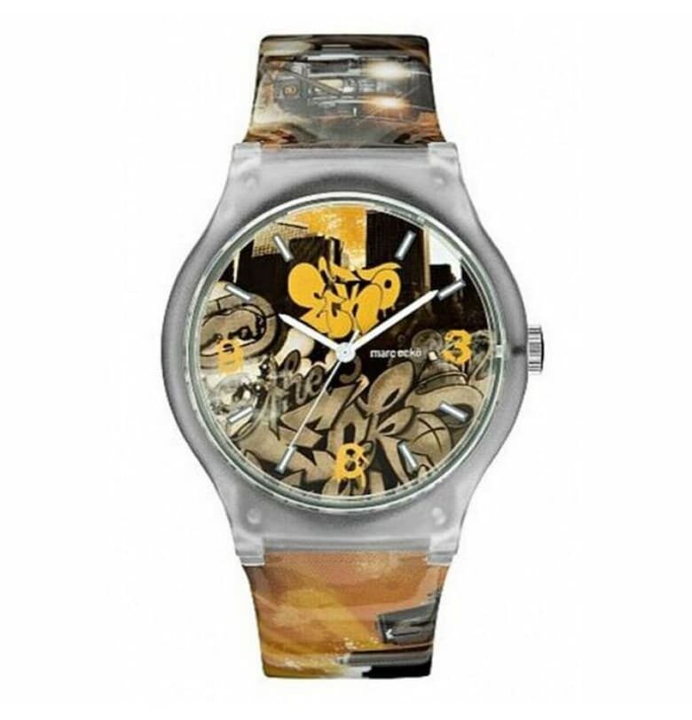 Унисекс часовник -  Смола - 45 мм - Многоцветен Marc Ecko