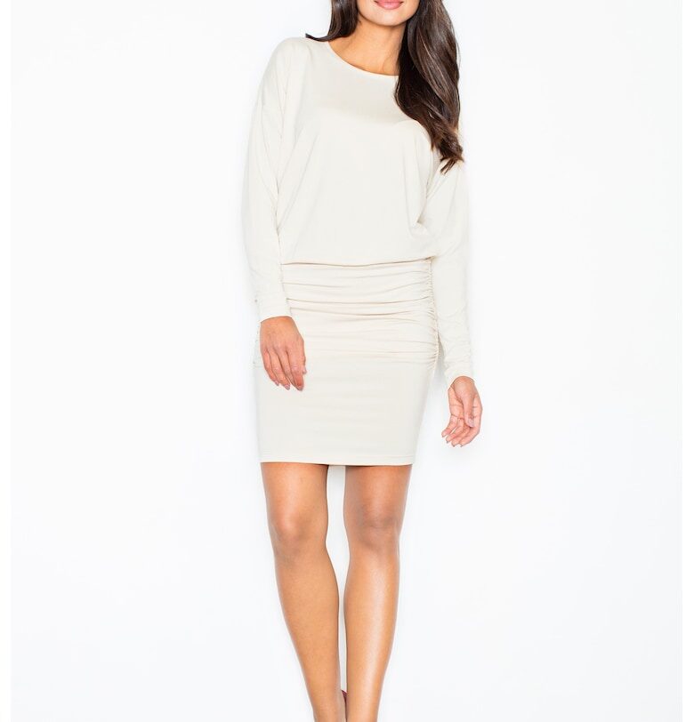 Фигъл рокля - набрана - дълъг ръкав - вискоза Figl