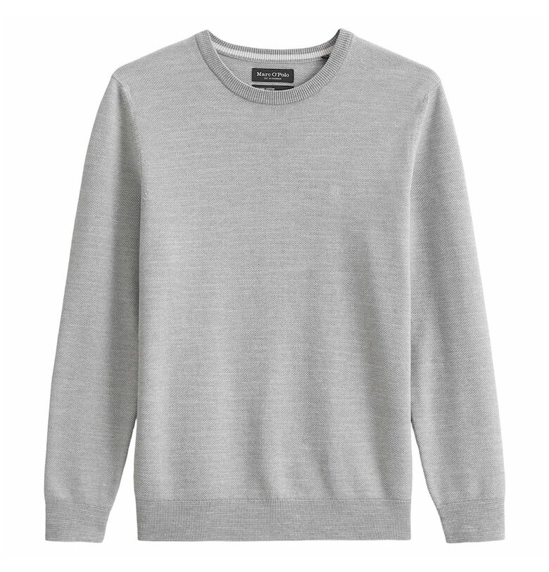 Фино плетен пуловер - Сив Marc OPolo