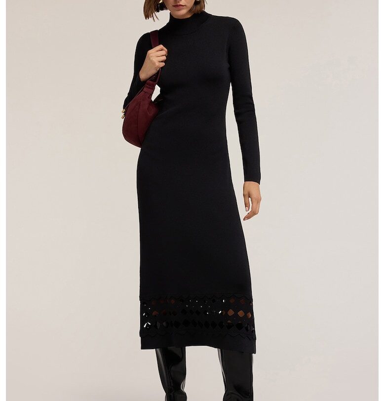 Фино плетена рокля с отвори Motivi