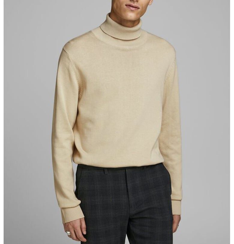 Фино плетено поло Emil - Бежов Jack  Jones