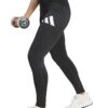 Фитнес клин с висока талия и лого - Черен adidas Performance