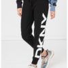 Фитнес панталон с уголемено лого - Черен DKNY