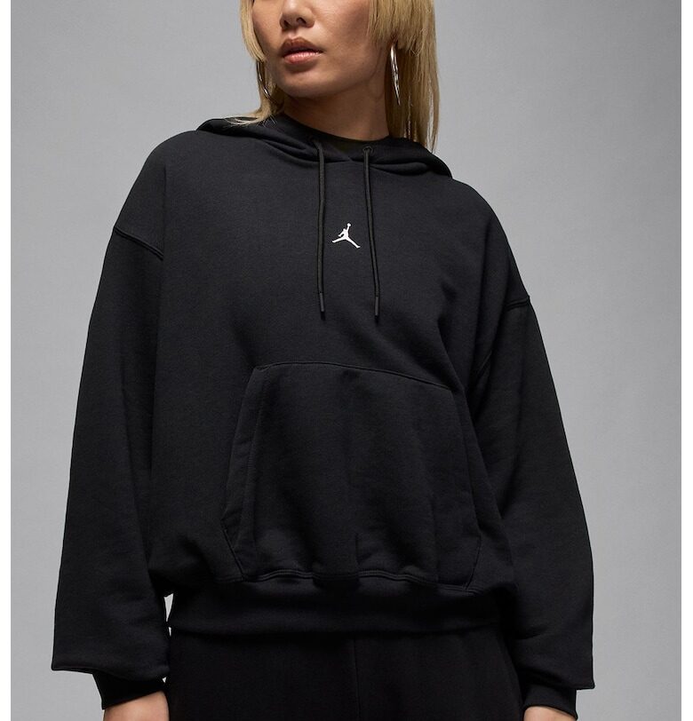 Фитнес худи с паднали ръкави - Черен Nike