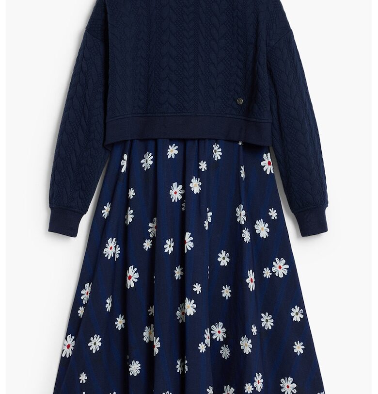 Флорална рокля с дизайн 2 в 1 DESIGUAL