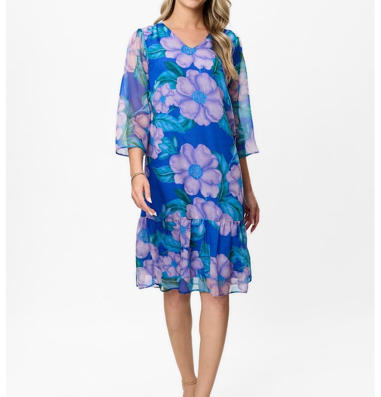 Флорална шпиц рокля BAROCCA