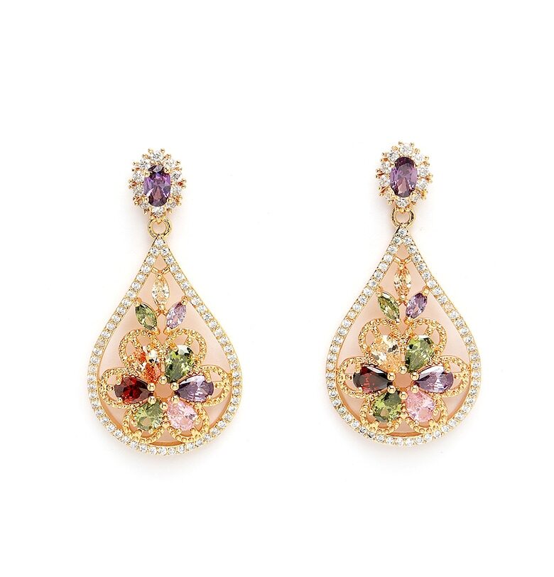 Флорални обеци Vintage AVANT-GARDE PARIS