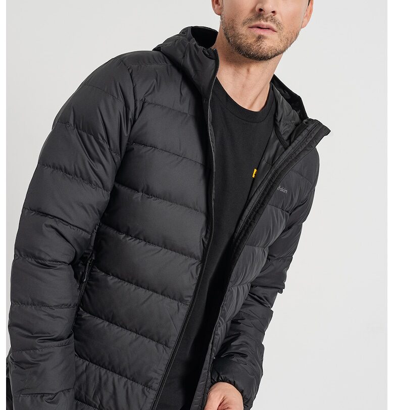 Хайкинг зимно яке Ather с пухена вата - Черен Jack Wolfskin