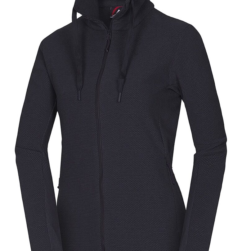 Хайкинг суитшърт Brianne с цип и висока яка - Черен NORTHFINDER