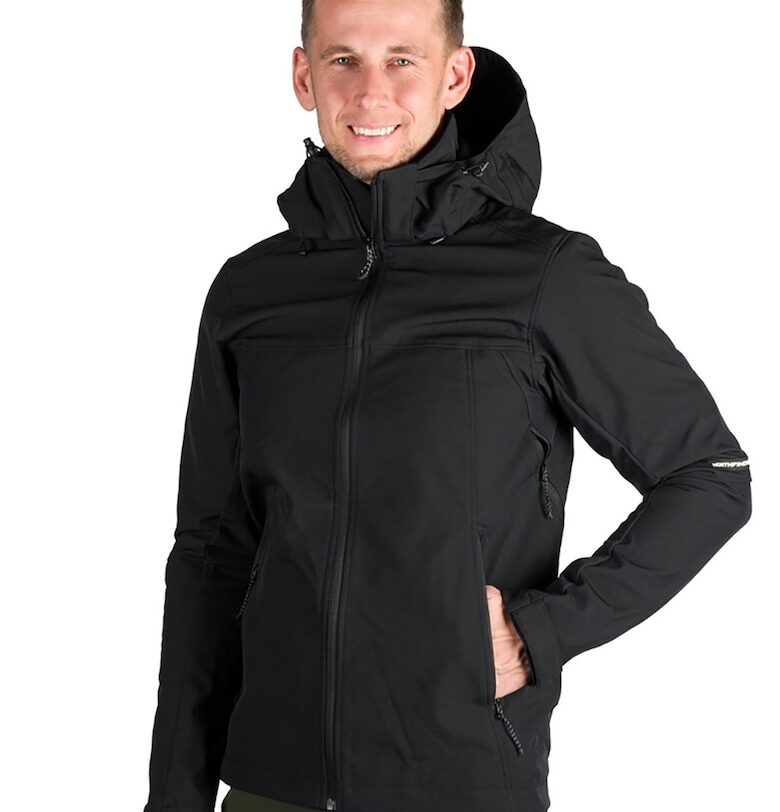 Хайкинг яке Antoni с отделяща се качулка - Черен NORTHFINDER