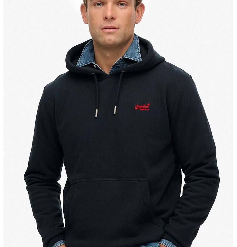 Худи Essential с лого и джоб кенгуру - Ултрамарин синьо Superdry  Co