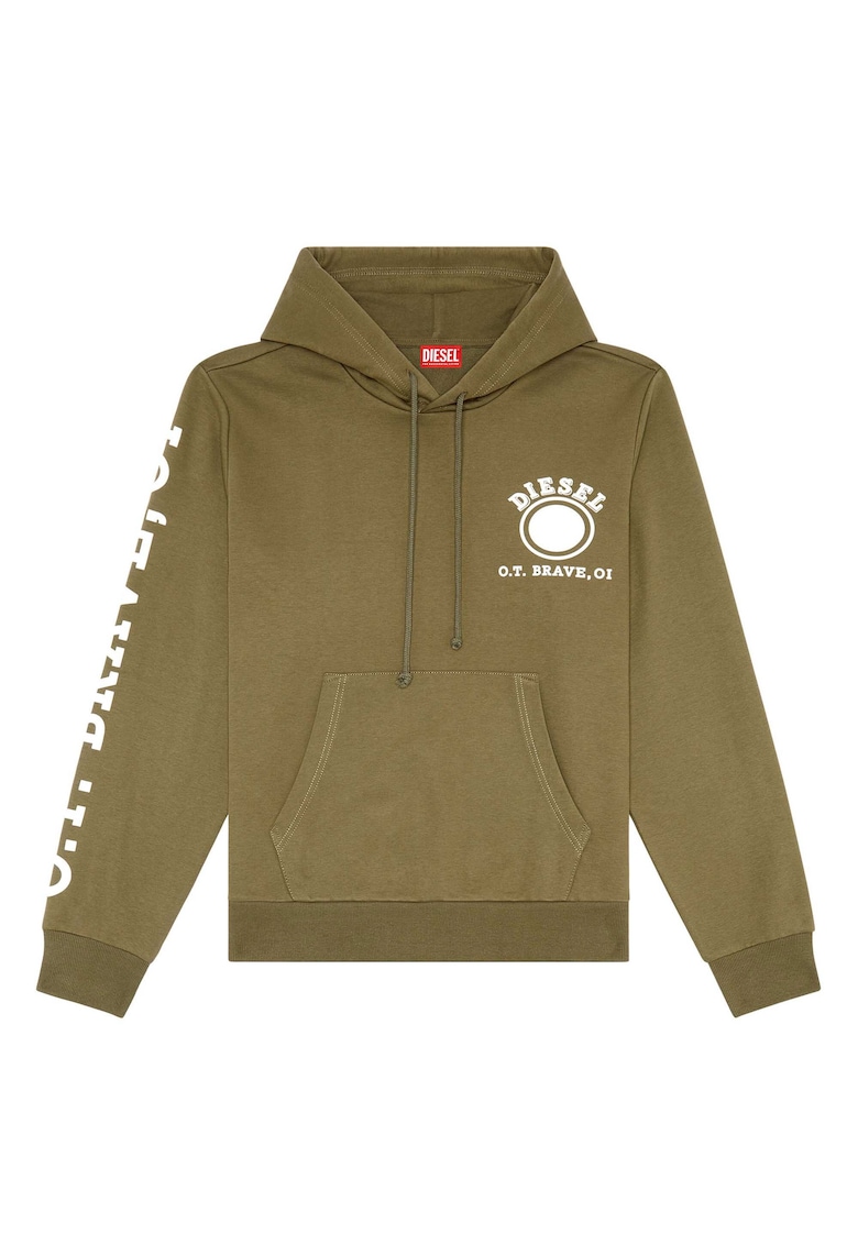 Худи Ginn с джоб кенгуру - Зелен Diesel