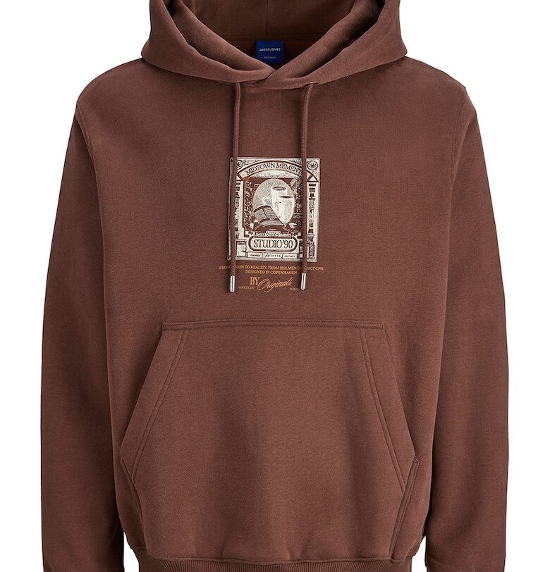 Худи Grand с джоб кенгуру - Кафяв/Бежов Jack  Jones