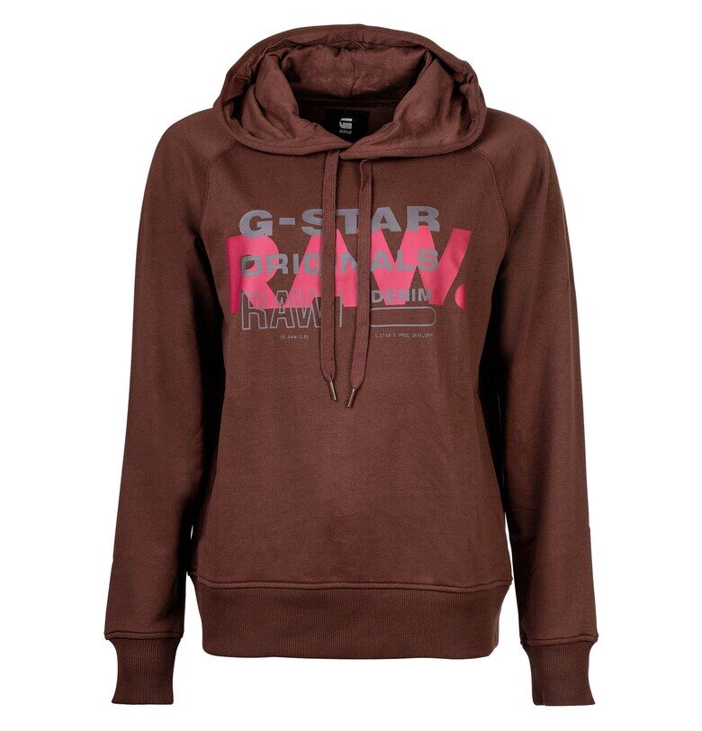 Худи Premium Core с лого - Кафяв G-STAR
